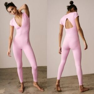 FP Movement New Wave Onesie Pink Rose Sz. Small